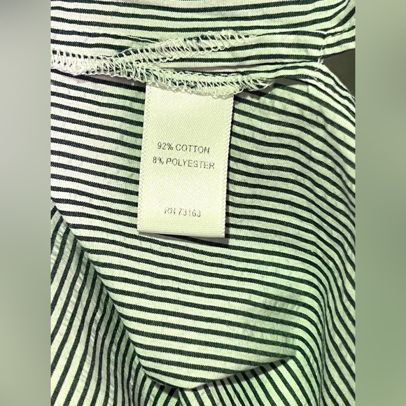 MELISSA PAIGE Navy and white micro striped off shoulder top size M.‎ - Picture 10 of 11